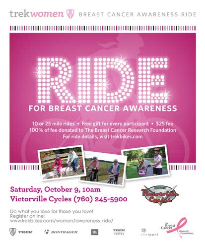 2010 Breast Cancer Awereness Ride poster